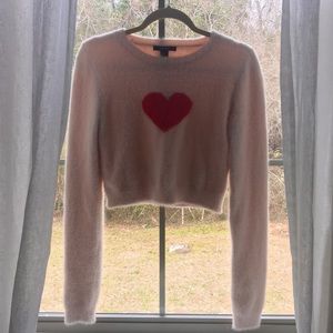 Forever 21 Valentine’s cropped sweater top